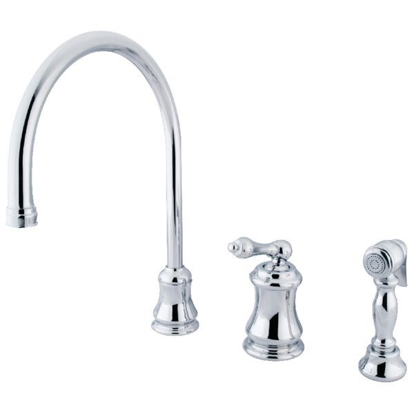 KS3811ALBS Widespread Kitchen Faucet, Polished Chrome, Kingston Brass, Mfr#: KS3811ALBS
